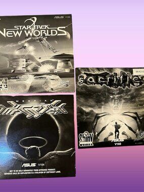 Sacrifice Star Trek New Wrolds Messiah PC 2000 Demo Promo Games In Slipcover